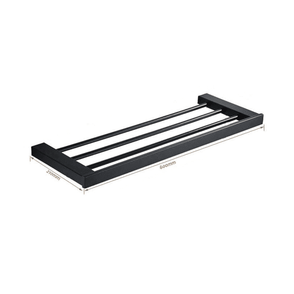 VDN-Stainless-Handdoekrek-3laags-zwart-rvs-afmetingen-8720165660155