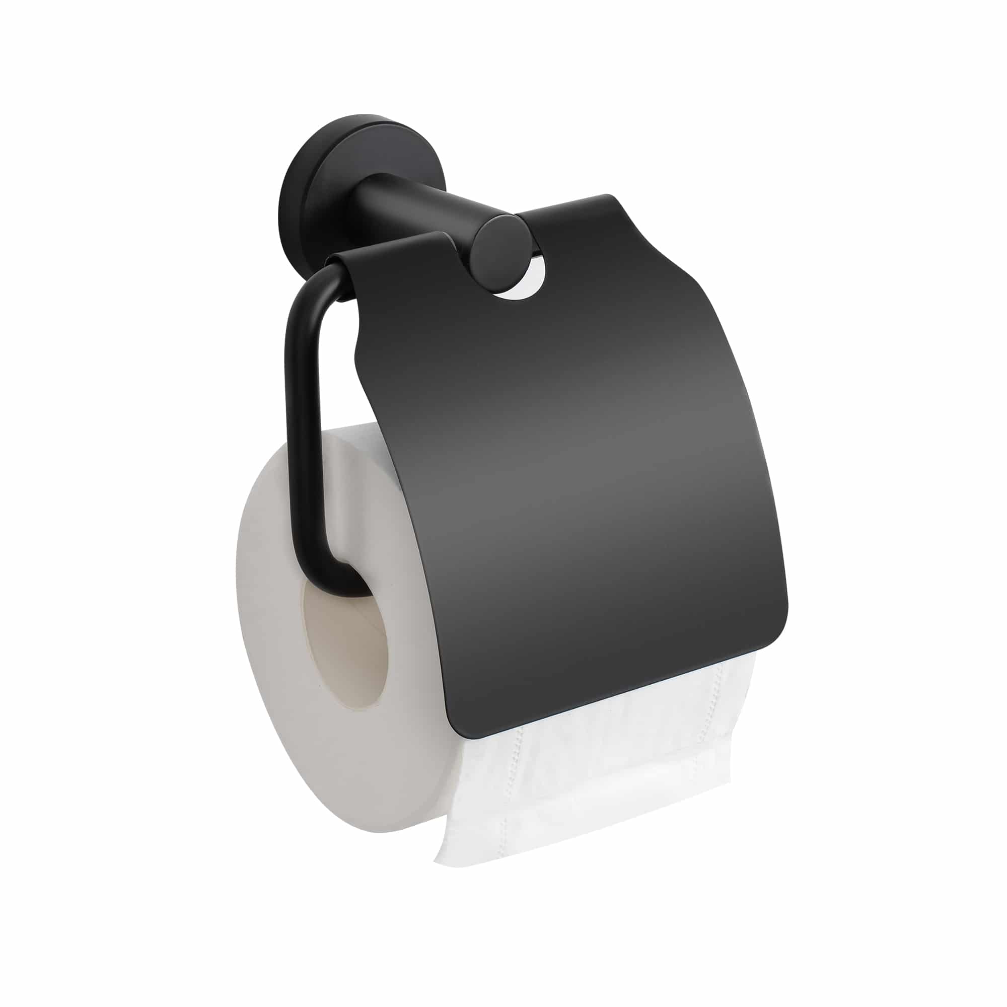 Toiletrolhouder_met_klep_zwart