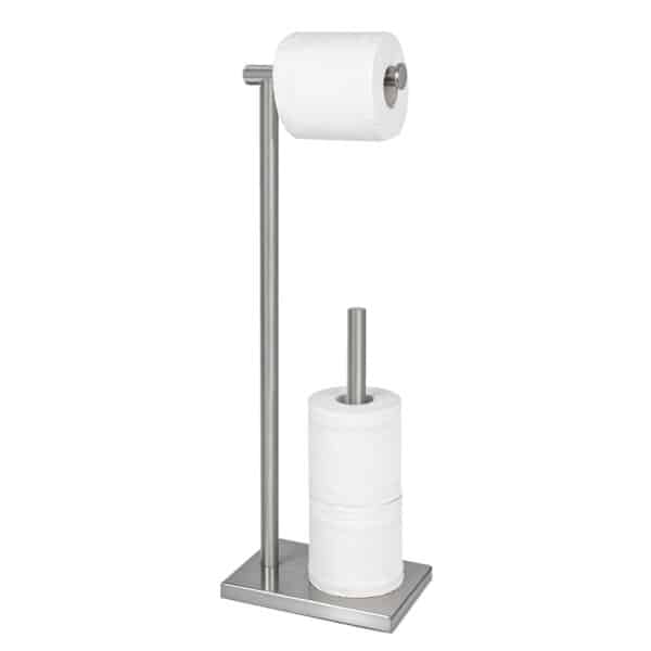 wc rolhouder zilver vrijstaand