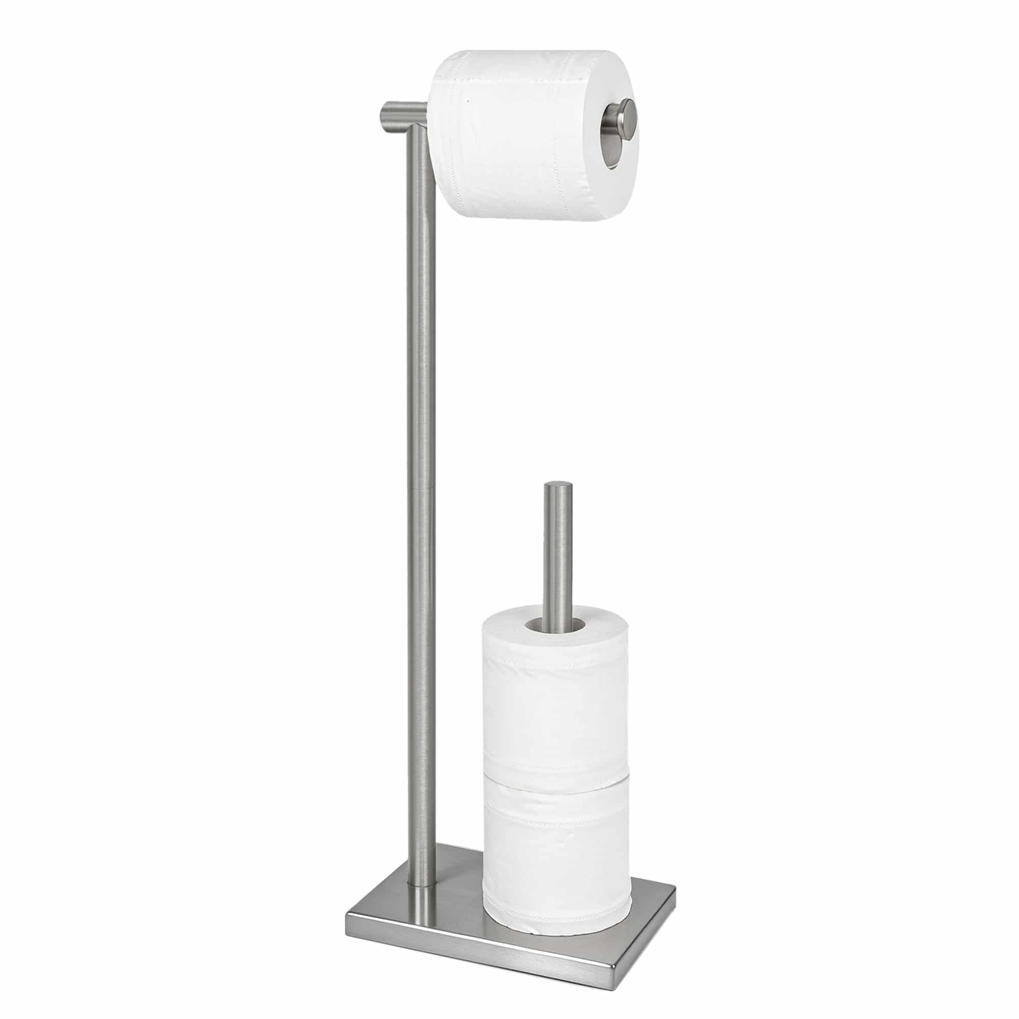 wc rolhouder zilver vrijstaand